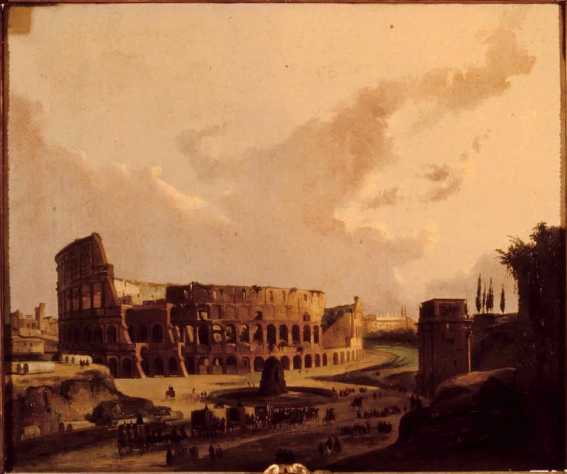 Veduta del Colosseo a Roma - Accademia Carrara, Bergamo